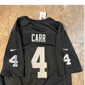Las Vegas Raiders #4 Carr jersey, NNWT Men's size L